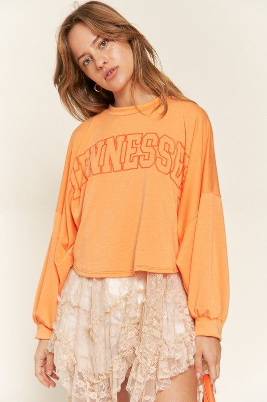Tennessee Orange Long Sleeve Top