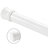 White Adjustable Tension Curtain Rod 41-76 inches