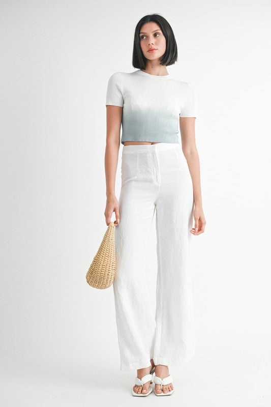 Ombré Crew Crop Top