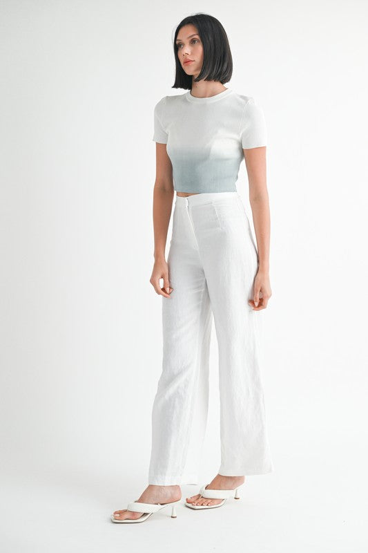 Ombré Crew Crop Top