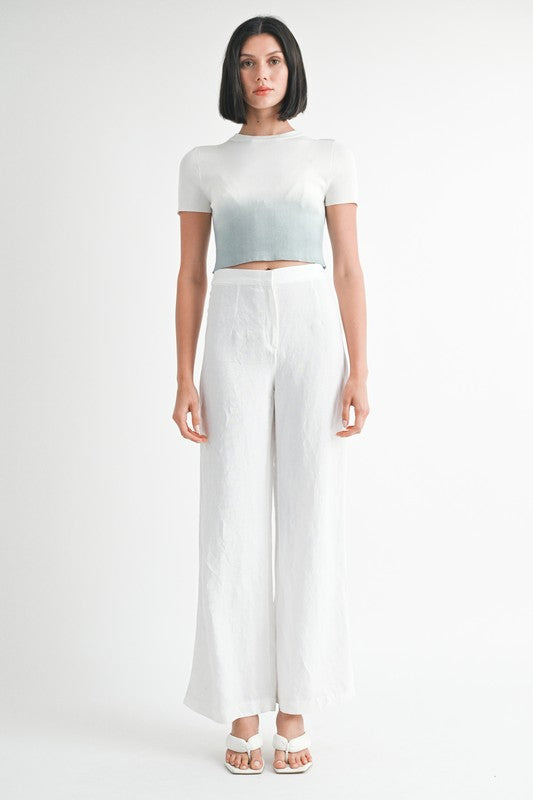Ombré Crew Crop Top