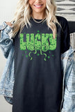 Croquette Lucky Bow Graphic Plus Heavy Cotton Tee