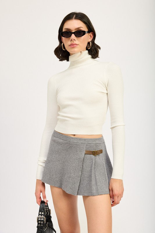 Turtle Neck Long Sleeve Shirt