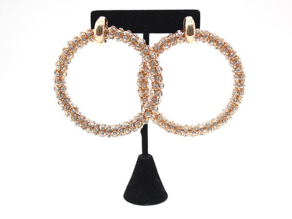 Rhinestone Hoops