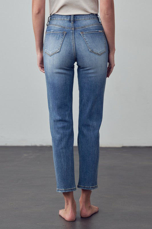 High Rise Girlfriend Jeans