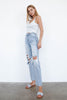 High Waist Ripped Loose Fit Jeans