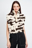 Cow Print Vest