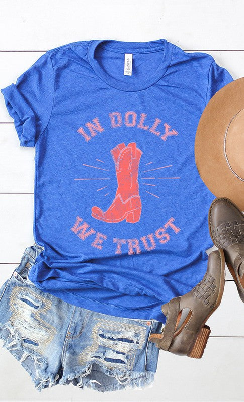 Retro In Dolly We Trust Graphic Tee