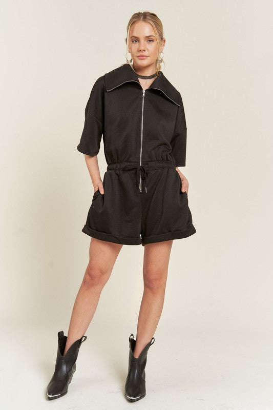 Zip Froont Romper