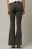 Mid Rise Banded Wide Flare Jeans