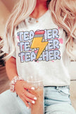 Pencil Lightening Teacher Tshirt