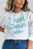 I Need Vitamin Sea Oversized Tshirt