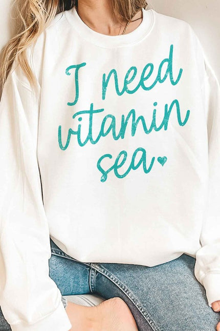 I Need Vitamin Sea Oversized Tshirt