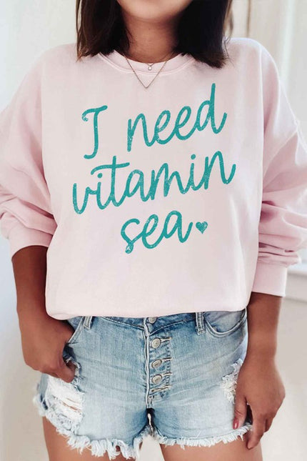 I Need Vitamin Sea Oversized Tshirt