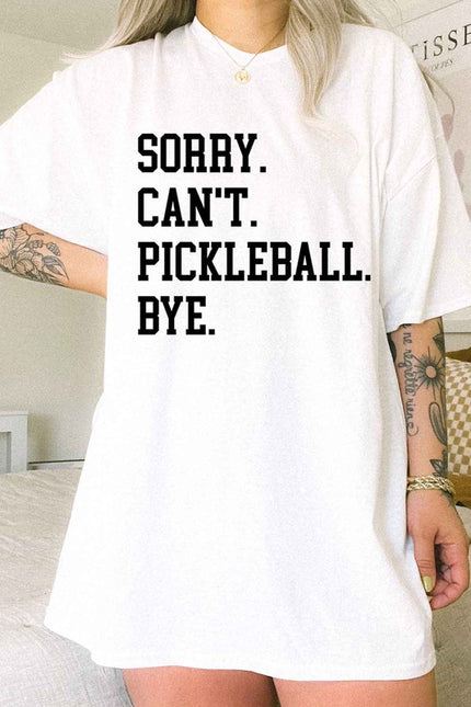 Sorry Can’t Pickleball Tshirt