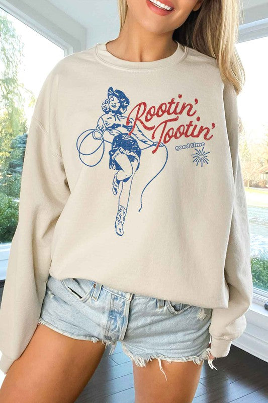 Rootin Tootin Country Crop Sweatshirt