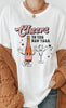 Cheers To The New Year Champagne Flute Glass Tee