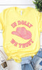 Retro In Dolly We Trust Hat Graphic Tee PLUS