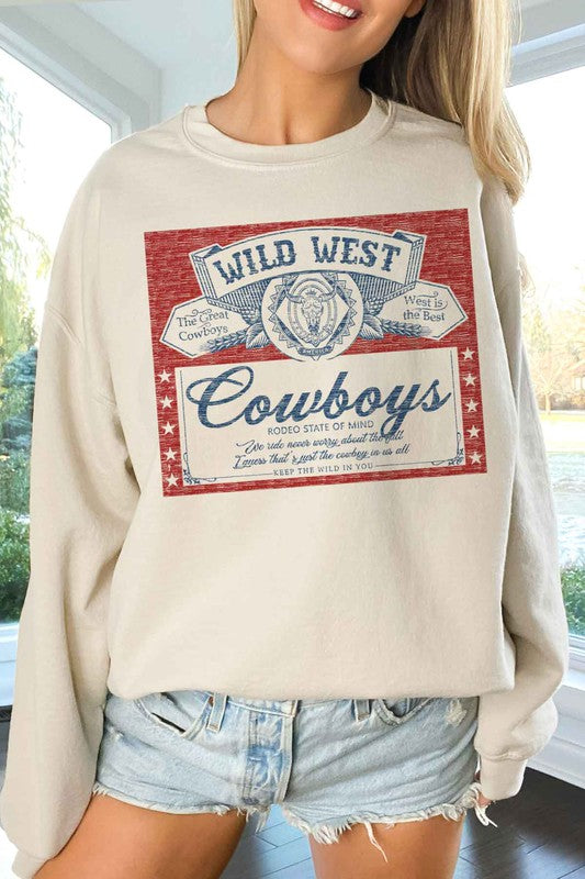 Wild West Cowboys Oversized Sweatshirt