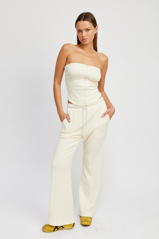 High Waist Drawstring Pants