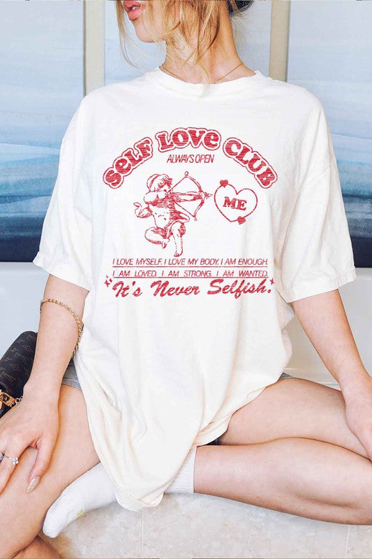 Self Love Club Oversized Shirt