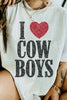 I Love Cowboys Tshirt