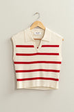 Striped Polo Vest