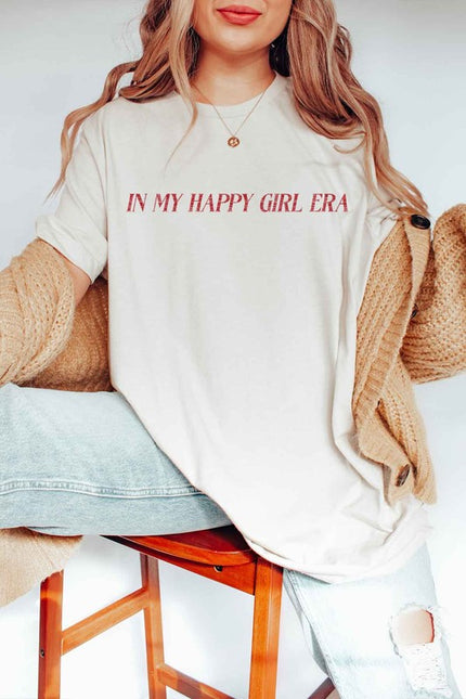 In My Happy Girl Era Oversized Tshirt