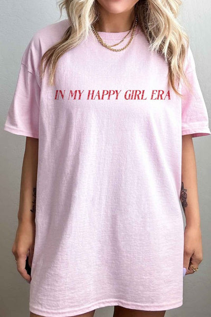 In My Happy Girl Era Oversized Tshirt