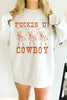 Pucker Up Cowboy Oversized Sweatshirt