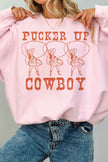 Pucker Up Cowboy Oversized Sweatshirt