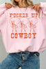 Pucker Up Cowboy Oversized Sweatshirt