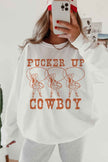 Pucker Up Cowboy Oversized Sweatshirt