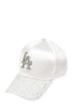 Rhinestone LA Charm Sparkle Baseball Cap