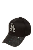 Rhinestone LA Charm Sparkle Baseball Cap