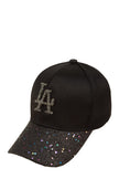 Rhinestone LA Charm Sparkle Baseball Cap