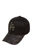 Rhinestone LA Charm Sparkle Baseball Cap