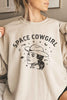 Space Cowgirl Western Country Oversized Sweatshirt