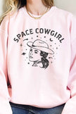 Space Cowgirl Western Country Oversized Sweatshirt