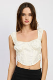 Puff Sleeve Corset Top