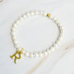 Freshwater Pearl Initial Charm Bracelet