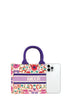 Flower Oblique Book Small Tote Bag