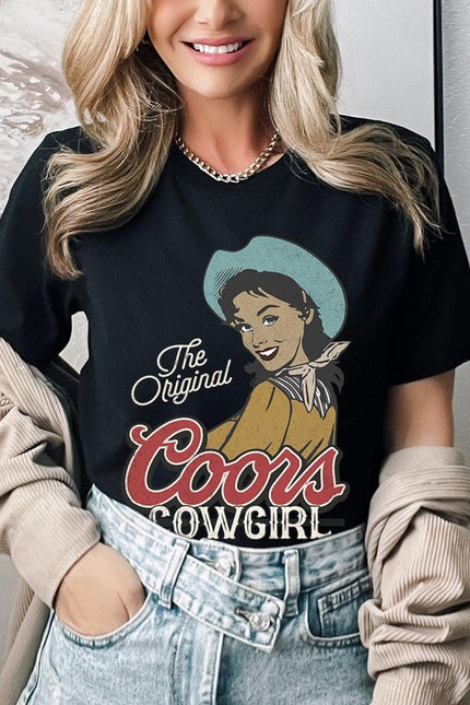 The Original Coors Cowgirl Graphic T Shirts