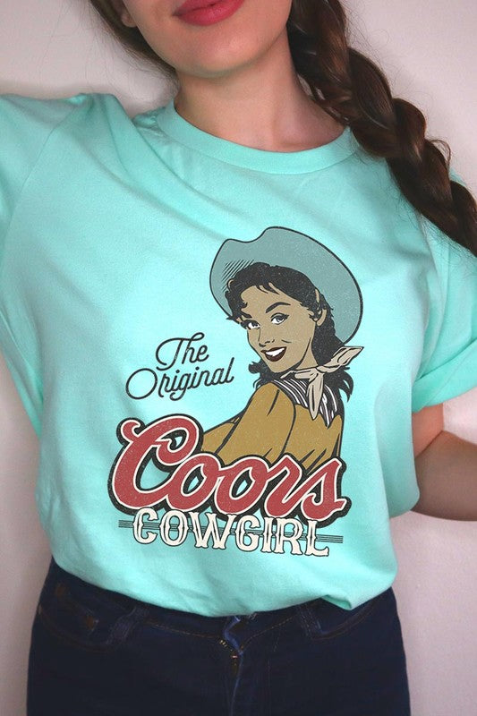 The Original Coors Cowgirl Graphic T Shirts