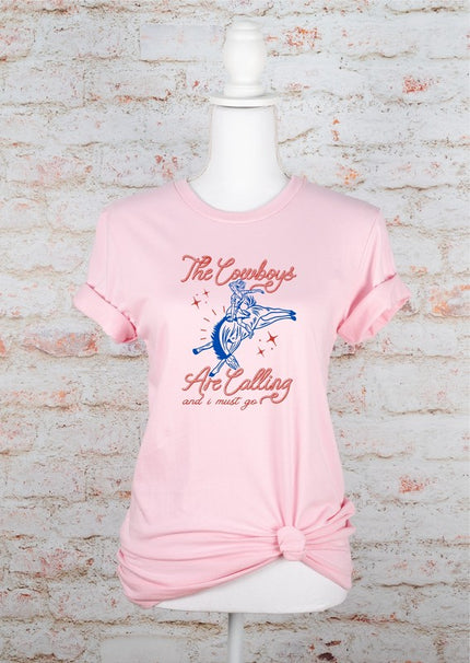 The Cowboys Are Calling and I Must Go Graphic Tee