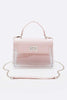 2 Tone Top Handle Transparent Stadium Bag