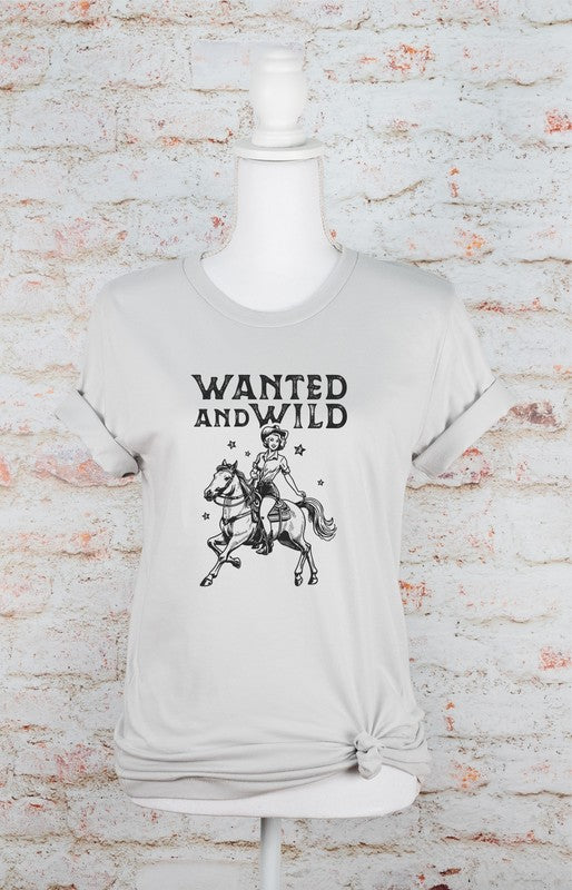 Wanted and Wild Cowgirl Graphic Tee