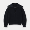 Half zip knit sweater