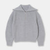Half zip knit sweater