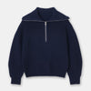 Half zip knit sweater